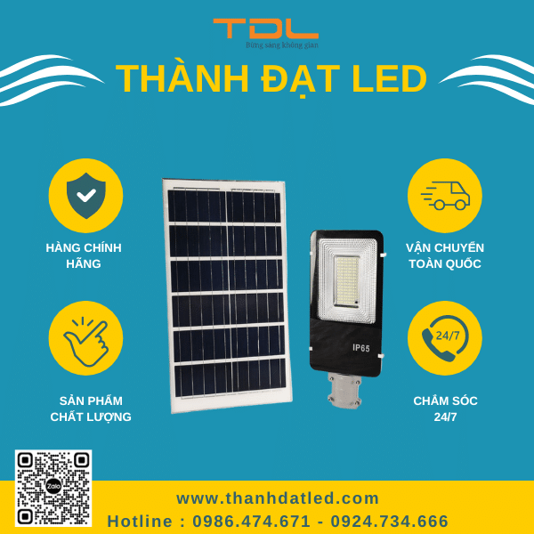 Đèn Đường Năng Lượng Bàn Chải 50W (TDL-BC50)