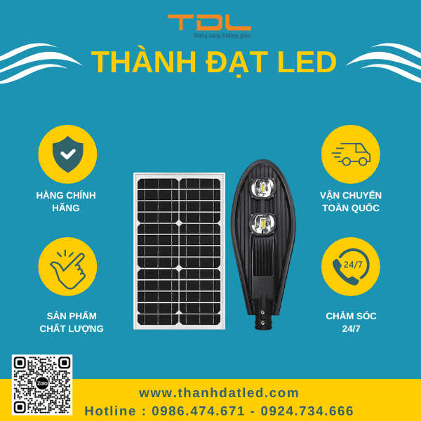 Đèn năng lượng mặt trời chiếc lá 150W (TDL-NLL150)