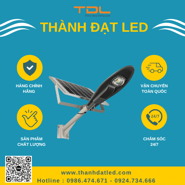 Đèn năng lượng mặt trời chiếc lá 50W (TDL-NLL50)