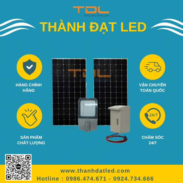 Đèn năng lượng mặt trời cao cấp 100W (TDL-371DNL100)