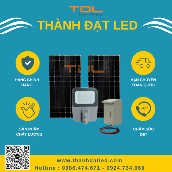 Đèn năng lượng mặt trời cao cấp 60W (TDL-371DNL60)