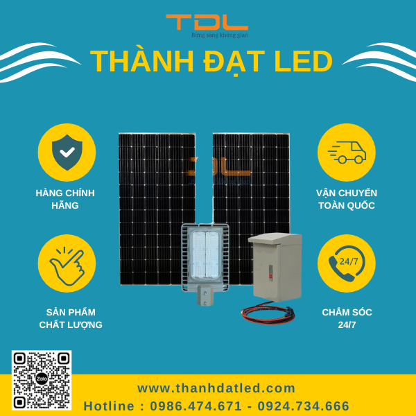 Đèn năng lượng mặt trời cao cấp 100W (TDL-392DNL100)