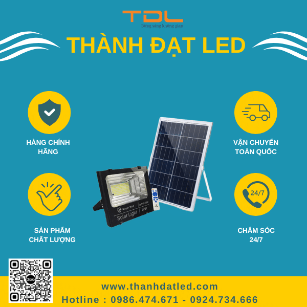 Đèn Năng Lượng Mặt Trời Giá Rẻ 50W (TDL-FNLCO50)