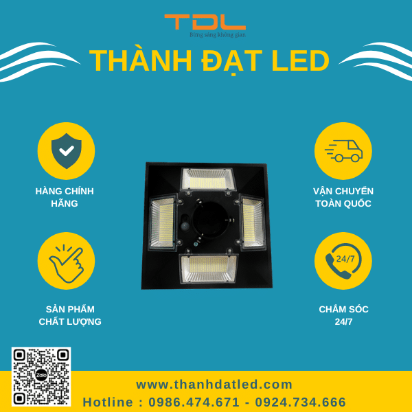 Đèn năng lượng mặt trời sân vườn 200W (TDL-NLFO200)
