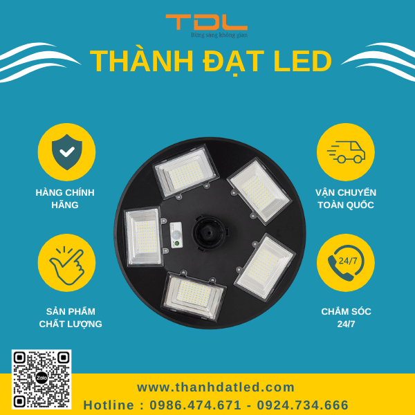 Đèn năng lượng mặt trời sân vườn 250W (TDL-NLFO250)