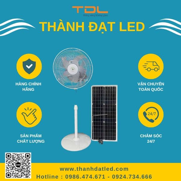 Quạt năng lượng mặt trời cao cấp (TDL-QN15)