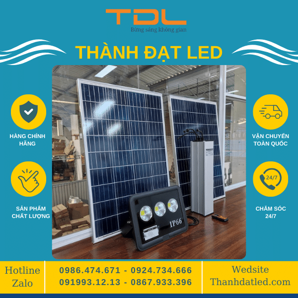 Đèn pha năng lượng dự án 80w 100w 60ah 72ah 84ah 96ah 102ah
