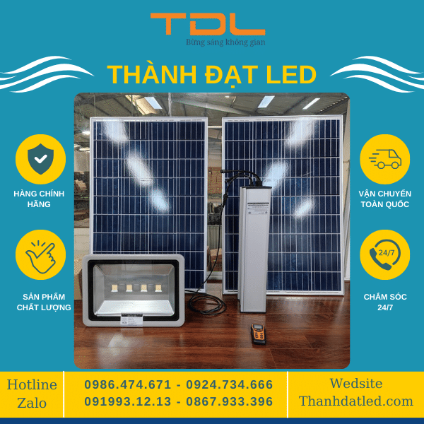 Đèn pha năng lượng dự án 80w 100w 60ah 72ah 84ah 96ah 102ah