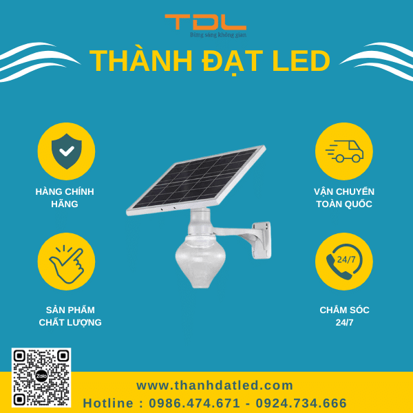 Đèn Năng Lượng Mặt Trời Solar 20W (TDL-NLTTD20)