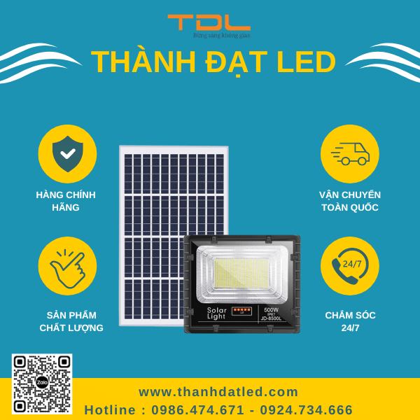 Đèn Năng Lượng Mặt Trời Giá Rẻ 500W (TDL-FNLSMD500)